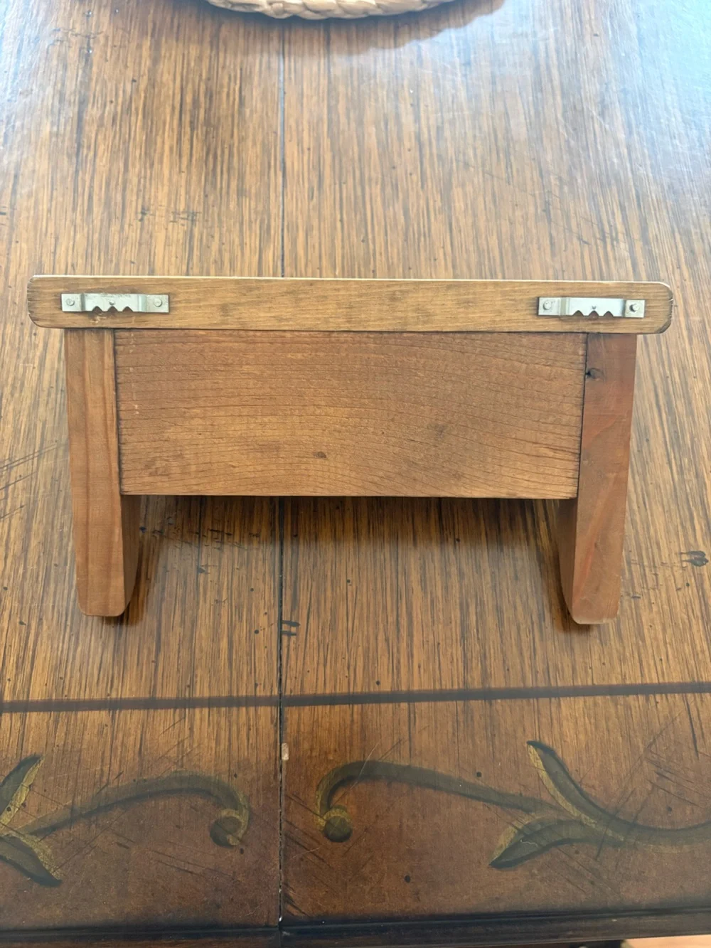 Natural Wood Wall Shelf with Pegs - Natural Brown